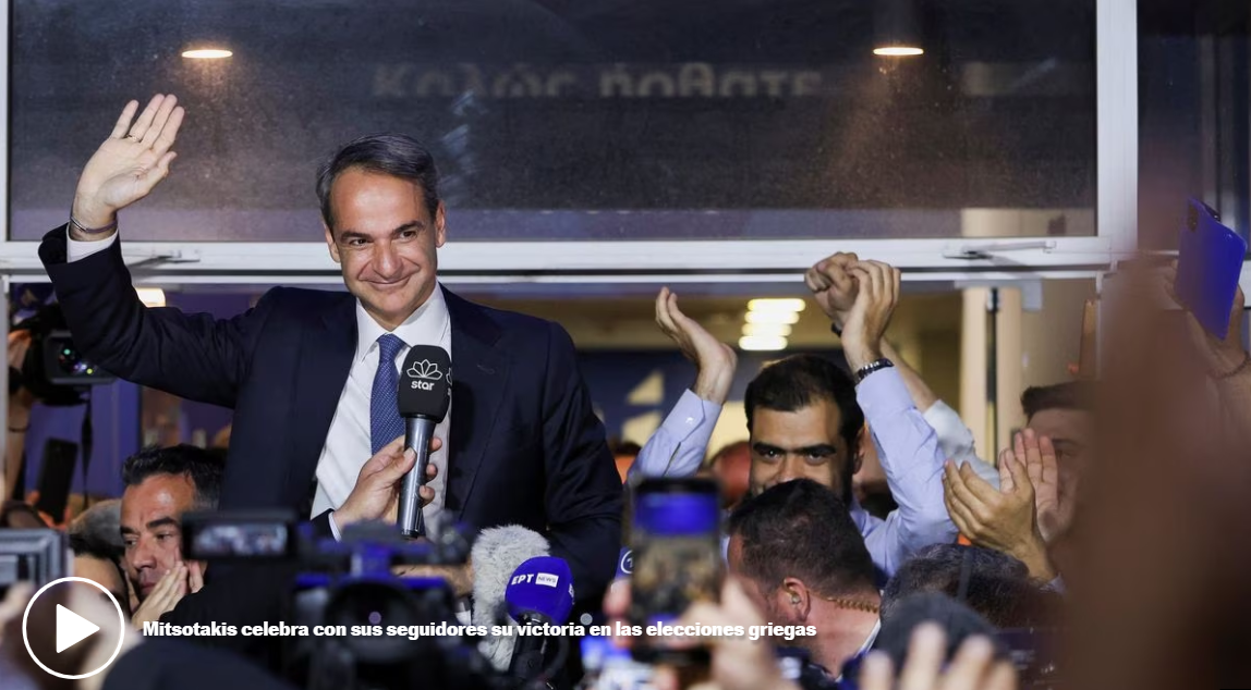El conservador Mitsotakis gana las elecciones griegas, pero no podrá gobernar en solitario