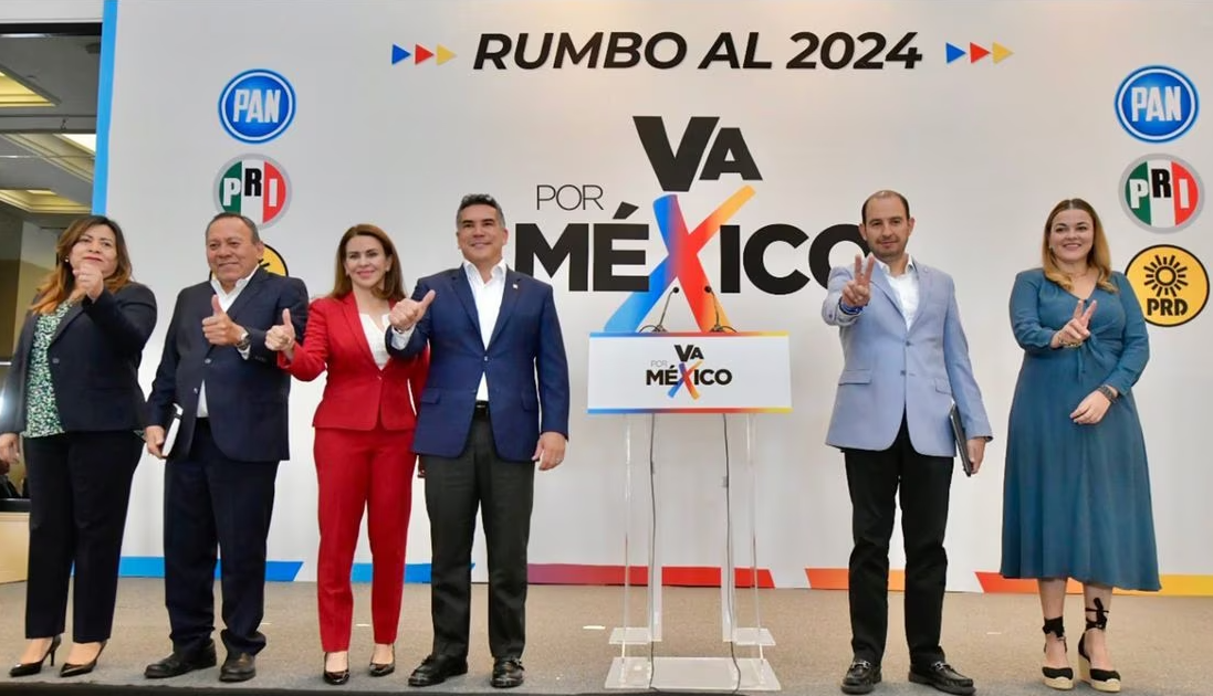 Va por México define el 26 de junio método para elegir candidato para 2024; llaman a MC a unirse