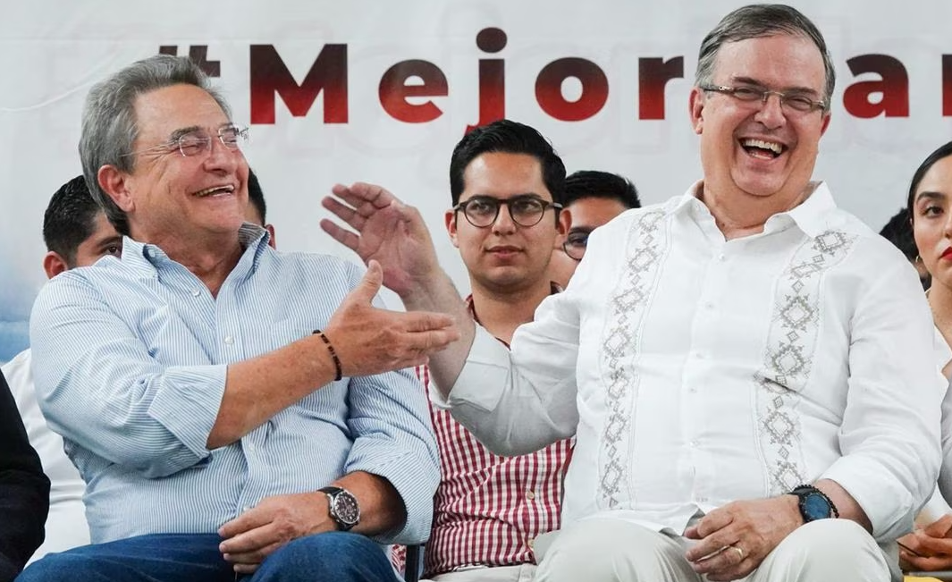Ebrard hace gira junto a hermano de AMLO, Pío López Obrador