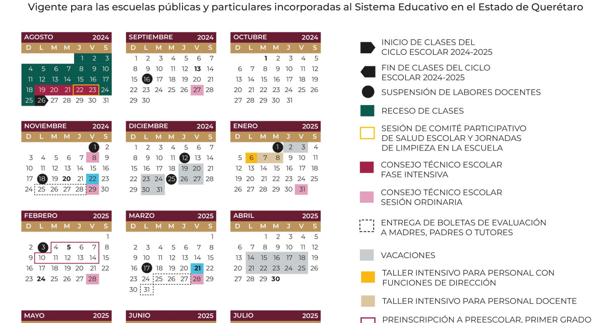 Ajustan Calendario Escolar 2024-2025 En Educación Básica