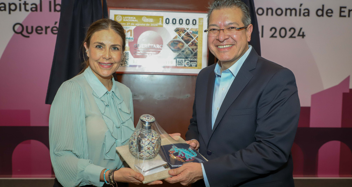 Emite Lotería Nacional, Billete Conmemorativo De Querétaro Capital Iberoamericana De La Gastronomía De Encuentro