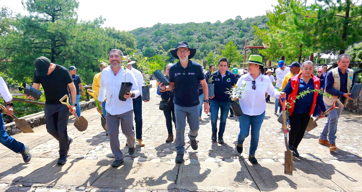 Participa Marco Del Prete De SEDESU En Reforestación La Beata